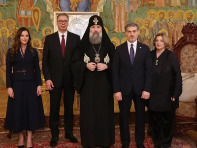 prezidentebi patriarqi новости Александр Вучич, Католикос-Патриарх всея Грузии Шио III, президент Сербии