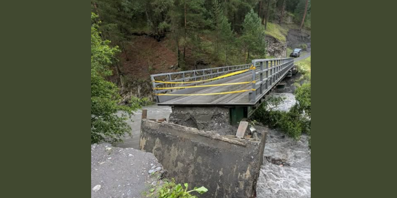 Section of Road Bridge Collapses in Tusheti Due to Severe Weather 1 6445 News