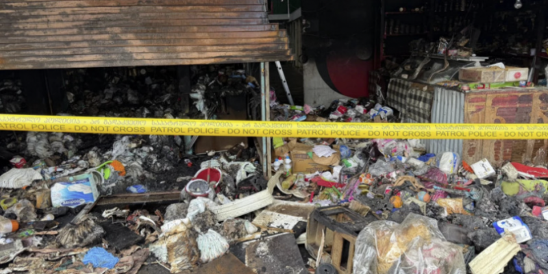 Large fire breaks out in Kutaisi, destroying shopping kiosks 1 654 1 News