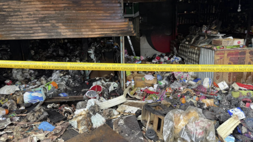 Large fire breaks out in Kutaisi, destroying shopping kiosks 1 654 1 News