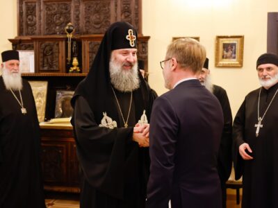 Патриарх Грузии обсудил отношения с послами Франции, Чехии и католической делегацией 2 736053938 4375533769377811 6996565009631865790 n новости дипломаты в Грузии, Католикос-Патриарх всея Грузии, Католикос-Патриарх всея Грузии Шио III, Оливье Курто, Патриархия, посол Франции