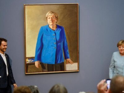 В Германии ищут палец Ангелы Меркель 2 77776938 403.jpg Deutsche Welle Ангела Меркель, портрет, художник