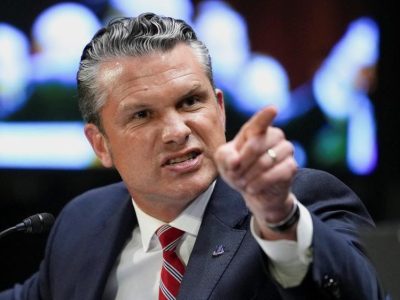 US Secretary of Defence Pete Hegseth testifies to a Senate panel on 21 July 2026