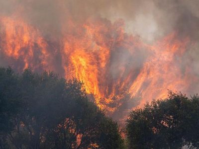 Пожар вблизи Мадрида