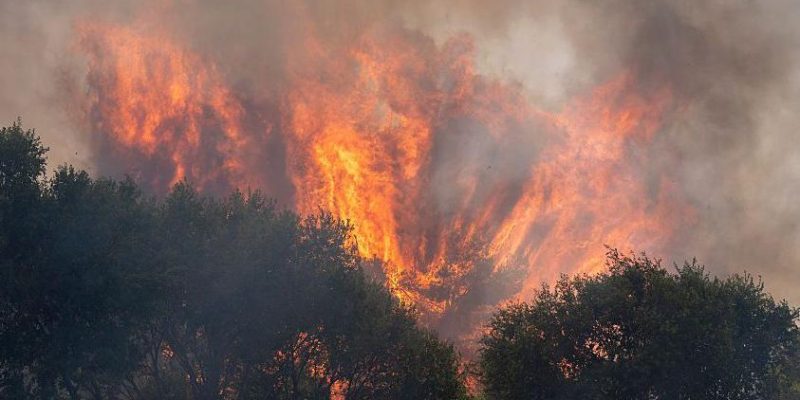 Пожар вблизи Мадрида