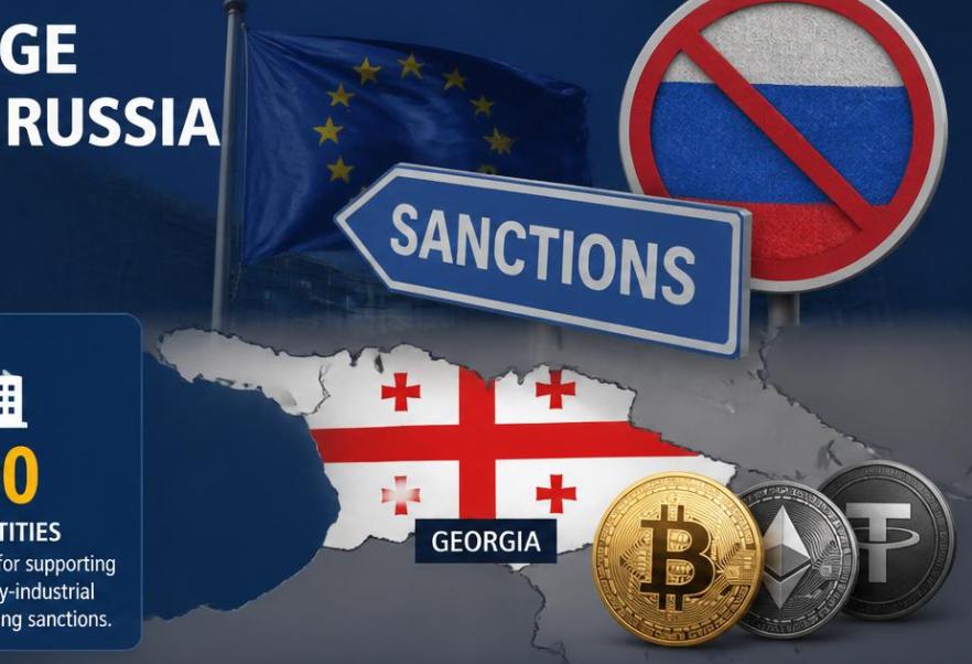 Новый пакет санкций ЕС против России затрагивает криптоплатформы в Грузии 1 21-й пакет санкций ЕС против России: криптоплатформы в Грузии попали под ограничения. В списке из 14 криптофирм несколько грузинских.
