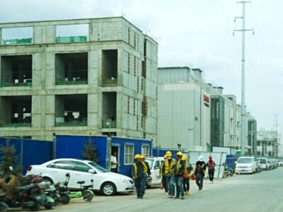 Rows of data centres being built in Inner Mongolia