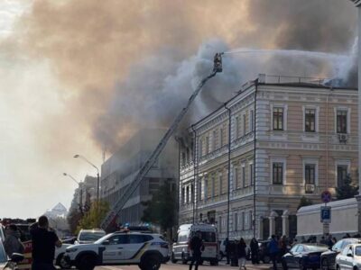 Пожар в здании