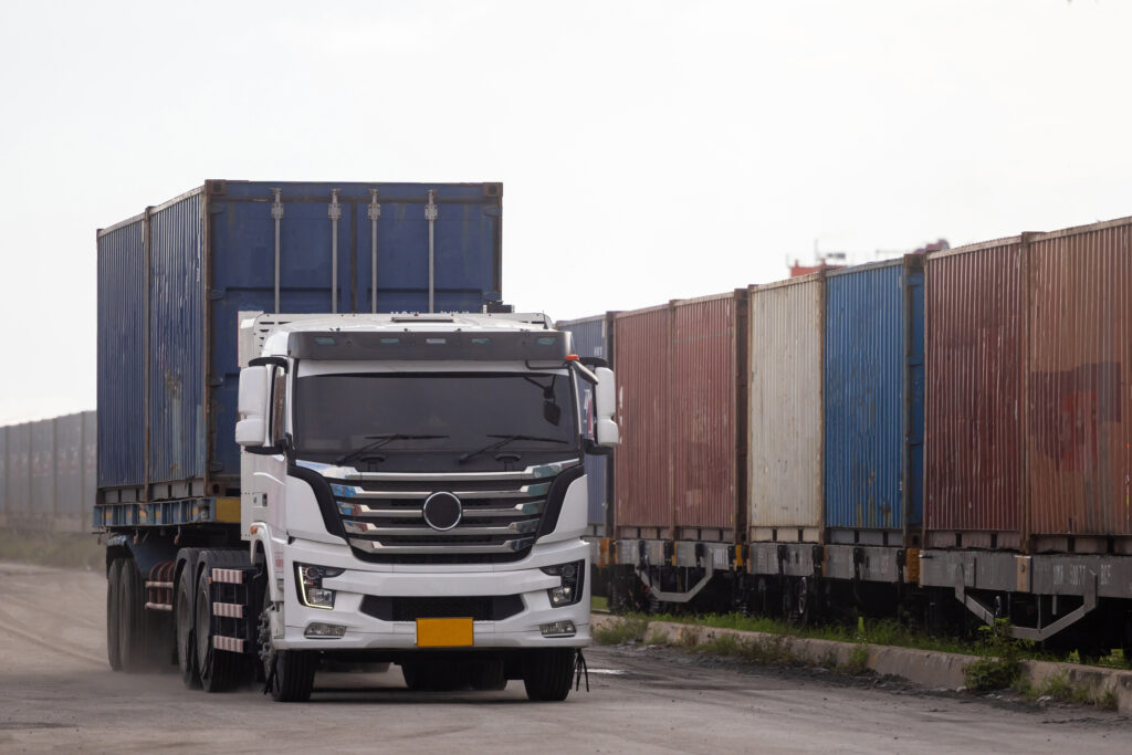 Exports from Georgia to Iran Surge by 746% 1 white truck with shipping containers on rails 2026 03 20 03 59 22 utc News