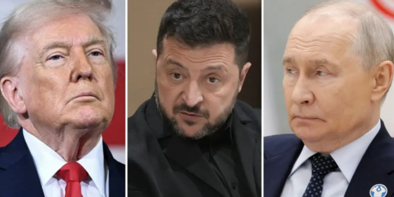 Киев поддержал объявленное Трампом «энергетическое перемирие», Москва пока молчит. Что известно 1 Коллаж: Дональд Трамп, Владимир Зеленский и Владимир Путин