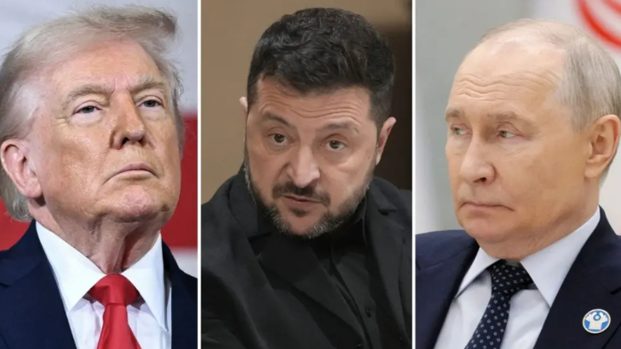 Киев поддержал объявленное Трампом «энергетическое перемирие», Москва пока молчит. Что известно 1 Коллаж: Дональд Трамп, Владимир Зеленский и Владимир Путин
